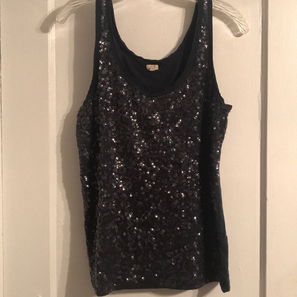 Like new J. Crew Sparkly Tank - Picture 2 of 9